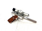 Ruger Mark II Competition Target Model 22 LR Stainless w Scope - 1 of 8