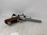 Ruger Mark II Competition Target Model 22 LR Stainless w Scope - 2 of 8