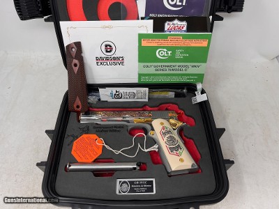 Used Colt 1911 BANDERA De Mexico O1911C-SS38-BDM 1 OF 500 38 Super