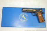 Colt 1911 ACE .22 LR 1836 Sam Colt 1981 Engraved Blued Walnut Blue Box - 3 of 8