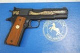 Colt 1911 ACE .22 LR 1836 Sam Colt 1981 Engraved Blued Walnut Blue Box - 5 of 8