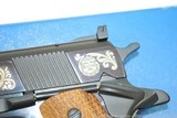 Colt 1911 ACE .22 LR 1836 Sam Colt 1981 Engraved Blued Walnut Blue Box - 7 of 8