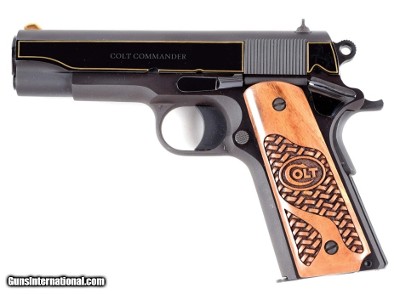 COLT COMMANDER GOLD EDITION WITH FACTORY CASE 45 ACP