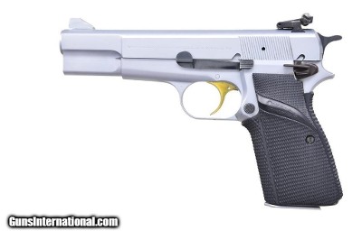 1982 Browning Hi-Power in Satin Nickel 9mm 13 Round Capacity