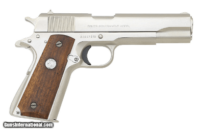 Used Colt Government 1911 45 ACP MK IV Series 70 Satin Nickel Circa 1979