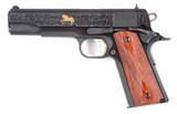 ENGRAVED COLT GOVERNMENT MODEL SEMI-AUTOMATIC PISTOL 45 ACP