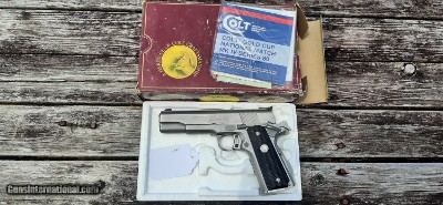 1988 Colt Series 80 National Match Gold Cup 45 ACP Very Good Condition