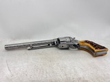 Custom Engraved Colt Single Action Army Revolver 38 spl 7.5