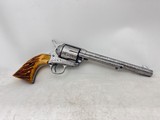 Custom Engraved Colt Single Action Army Revolver 38 spl 7.5