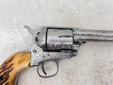 Custom Engraved Colt Single Action Army Revolver 38 spl 7.5