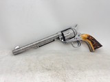 Custom Engraved Colt Single Action Army Revolver 38 spl 7.5