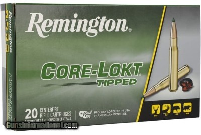 Remington Core-Lokt 243 Win Ammo 95 grain Tipped Box of 20 Rounds RT243WA