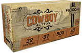 Fiocchi Cowboy Action 32 S&W Long Ammo 97 grain LRN Case of 500 Rounds 32SWLL