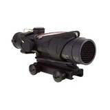 Trijicon 100230 ACOG 4x 32mm Obj 36.80 ft @ 100 yds FOV Matte Black Finish Illuminated Chevron Red - 1 of 4