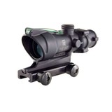 Trijicon 100218 ACOG 4x 32mm Obj 36.80 ft @ 100 yds FOV Matte Black Finish Dual Illuminated Green Chevron 223 Ballistic - 1 of 5