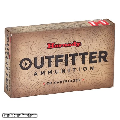 Hornady Outfitter 338 Win Mag Ammo 225 grain CX (Copper eXpanding) Lead Free Case of 200 Rounds 823394