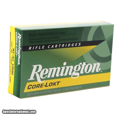 Remington Core-Lokt 30-40 Krag Ammo 180 grain PSP Box of 20 Rounds 28345