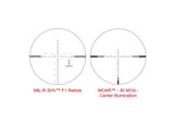 NightForce SHV 4-14x50mm F1 Riflescope,Black,.1 Mil Radian,Illuminated MIL-R Reticle C557 C557 - 7 of 7