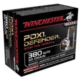 Winchester PDX1 380 Auto / ACP Ammo 95 grain Bonded JHP Box of 20 Rounds S380PDB