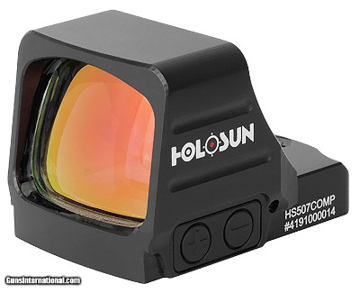 Holosun HS507COMP Black Anodized 1.1 x 0.87 CRS Red Multi Reticle Competition