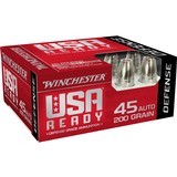 Winchester USA Ready 45 Auto / ACP Ammo 200 grain Hex-Vent JHP Case of 200 Rounds RED45HP