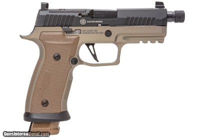 Sig Sauer P320 Combat 9mm FDE Threaded Barrel 320AXGCA-9-CW-CBT-TB-R2