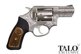 Ruger SP101 357 Mag TALO Model Stainless Steel Engraved 2