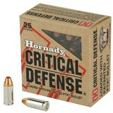 Hornady Critical Defense 32 Auto / ACP Ammo 60 grain FTX Box of 25 Rounds 90063