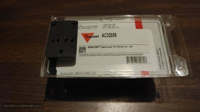 Used Trijicon 1911 Novak Cut (.248) Rear Sight Mount RMR Footprint (MOUNT ONLY)