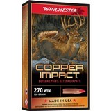 Winchester Copper Impact 270 Win Ammo 130 grain Lead-Free Box of 20 Rounds X270CLF - 1 of 1