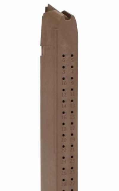 Toolman Tactical 9mm Luger Glock Compatible 35 Round Magazine - FDE