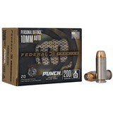 Federal Premium Punch 10mm Auto Ammo 200 grain JHP Case of 200 Rounds PD10P1 - 1 of 1