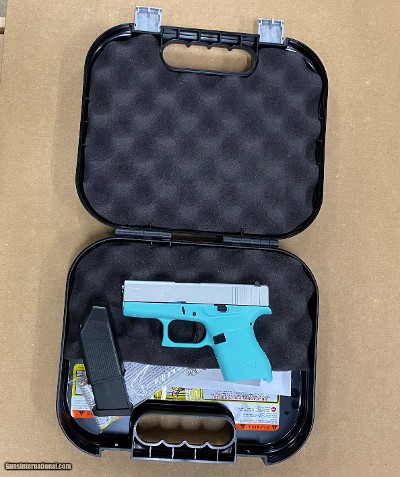 Glock 43 USA 9mm Cerakote Robins Egg Blue ACG-00815