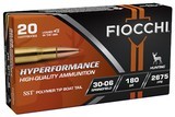 Fiocchi Hyperformance 30-06 Springfield Ammo 180 grain SST Tipped Box of 20 Rounds 3006HSC - 1 of 1