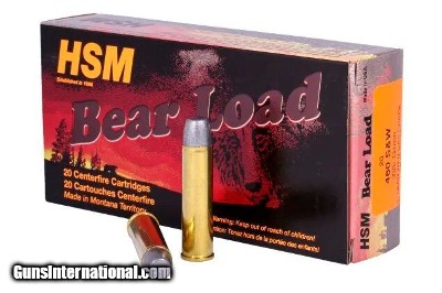 HSM BEAR LOAD 460 S&W Magnum Ammo 325 grain Lead Flat Nose 40 Rounds (2-20 rd boxes) 460SW-4-N