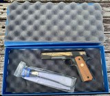 Colt 1911 ACE .22 LR 1836 Sam Colt 1981 Engraved Blued Walnut Blue Box - 12 of 16