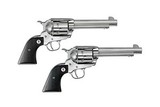 Ruger SASS Vaquero Consecutive Pair 45 Colt Stainless 5.5