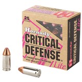 Hornady Critical Defense Lite 9mm Luger Ammo 100 grain FTX Case of 250 Rounds 90240 - 1 of 1