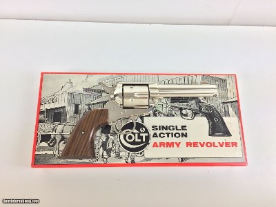 Colt Single Action Army .45 Long Colt Nickel – 1970 Production, Stagecoach Box, Excellent Condition
