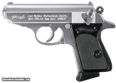 Walther Arms PPK 380 ACP Stainless Steel 6 Round Capacity 4796001