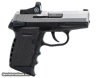Sccy CPX-1 9mm Black/Stainless w/ Crimson Trace Red Dot