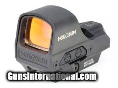 Holosun Flagship Open Reflex 2 MOA Green Dot / 65 MOA Ring, Black, HE510C-GR