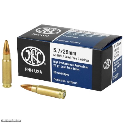 FN 5.7x28 Ammo 27 grain SS195LF Lead Free Hollow Point Box of 50 Rounds 10700013