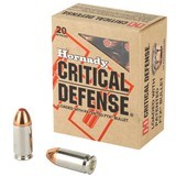 Hornady Critical Defense 45 Auto / ACP Ammo 185 grain FTX Box of 20 Rounds 90900 - 1 of 1