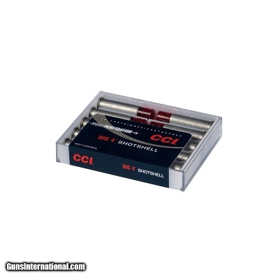 CCI Big 4 Shotshell 45 Colt Ammo 140 grain #4 Shot Box of 10 Rounds 3722CC (Aluminum Case)