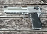 Factory Blem Magnum Research Desert Eagle MK XIX 50 AE White Tiger Stripe Frame - 2 of 3