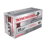 Winchester Super-X 22 Hornet 46 grain Jacketed Hollow Point Box of 50 Rounds X22H2 - 1 of 1