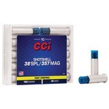 CCI Shotshell 357 Magnum / 38 Special Ammo 100 grain #9 Shot Box of 10 Rounds 3738 (Aluminum Case)