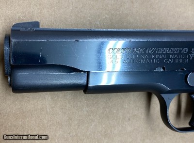 Colt 1911 Gold Cup National Match 45 ACP Series 70 Circa 1982 - Image 4 of 7