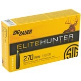 Sig Sauer Elite Performance 270 Win Ammo 140 grain Tipped Controlled Expansion Box of 20 Rounds E270TH2-20 - 1 of 1